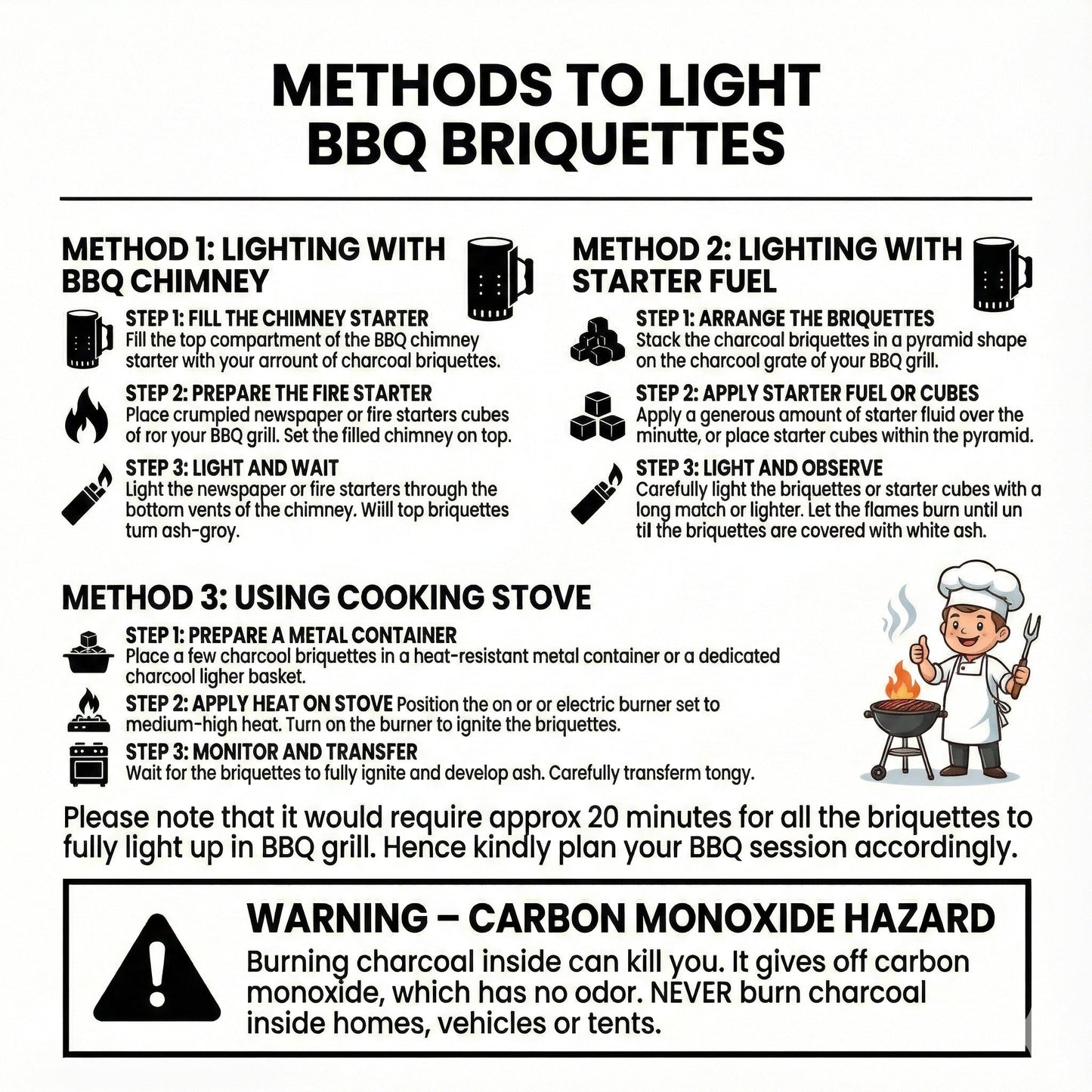 Casa De Amor Natural Charcoal Cubes for BBQ, Grilling & Tandoor | Long Burning, Low Smoke, Odorless Coconut Shell Charcoal | Eco-Friendly Fuel for Barbecue & Outdoor Cooking