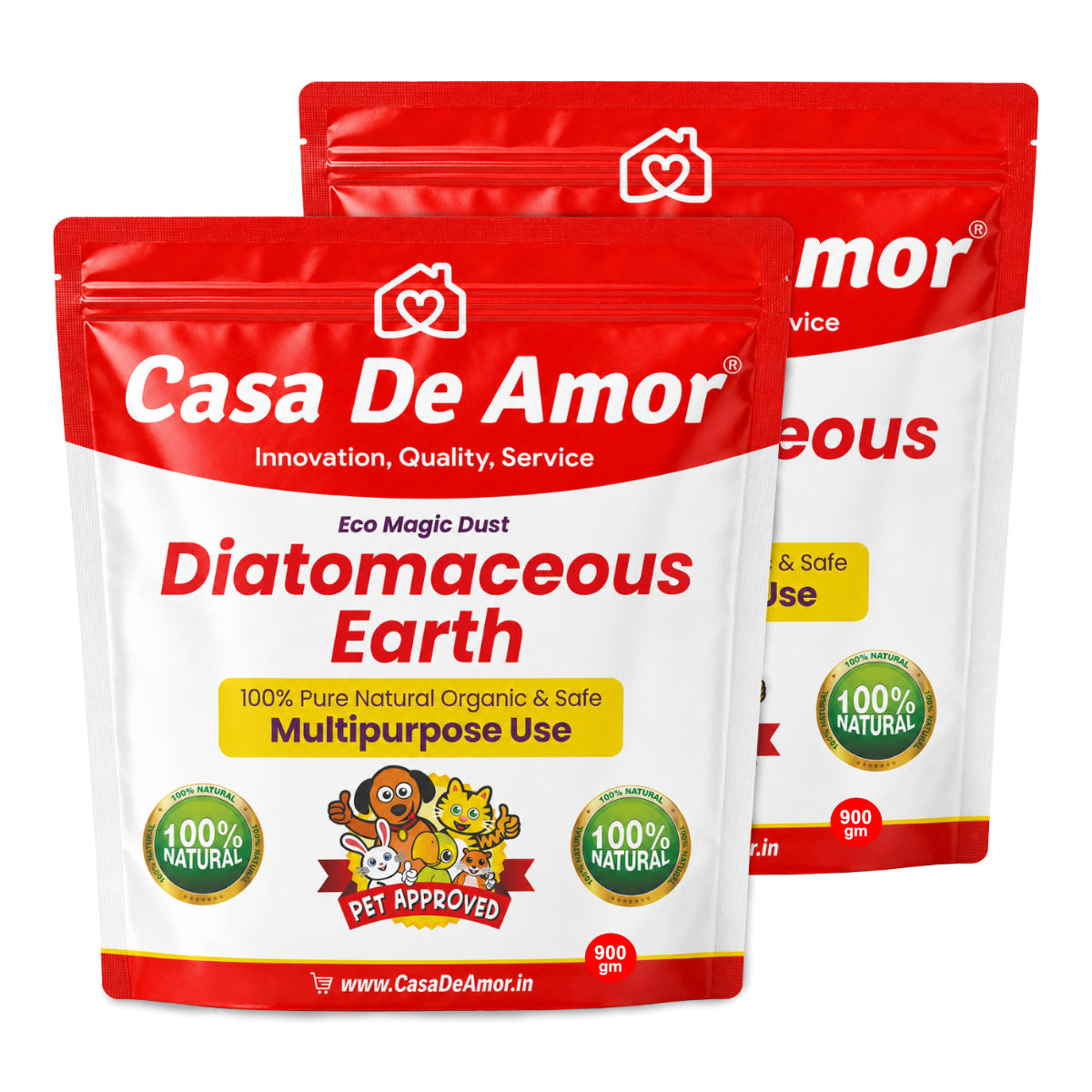 Casa De Amor Diatomaceous Earth | Eco Magic | Organic Eco Friendly Safe Pest Control