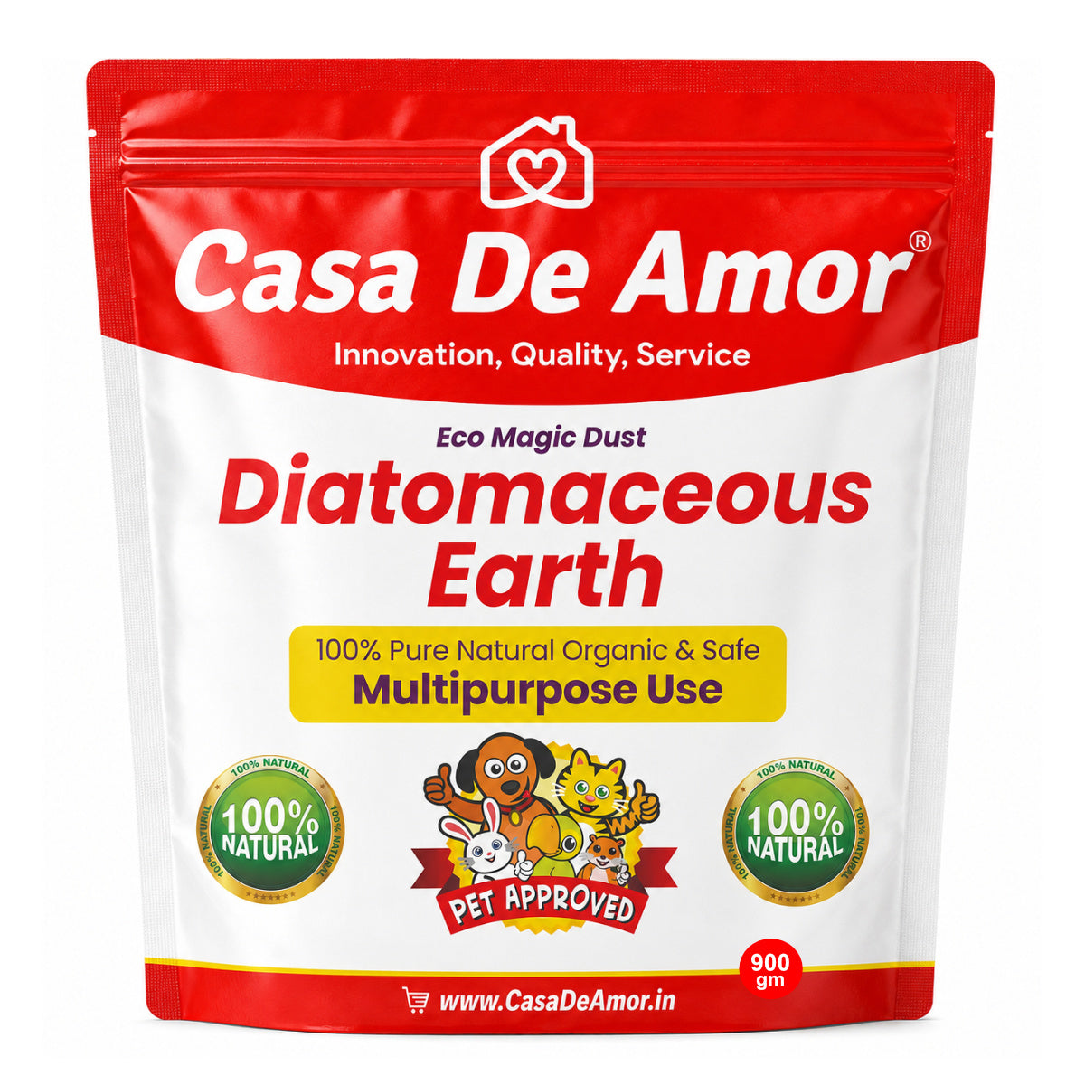Casa De Amor Diatomaceous Earth | Eco Magic | Organic Eco Friendly Safe Pest Control