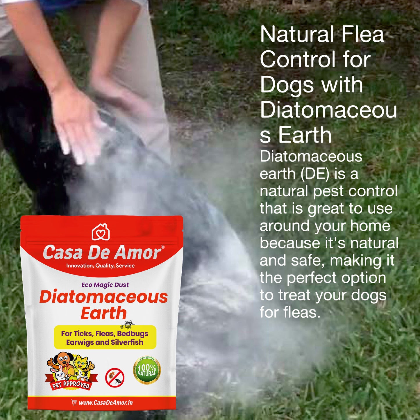 Casa De Amor Diatomaceous Earth | Eco Magic | Organic Eco Friendly Safe Pest Control