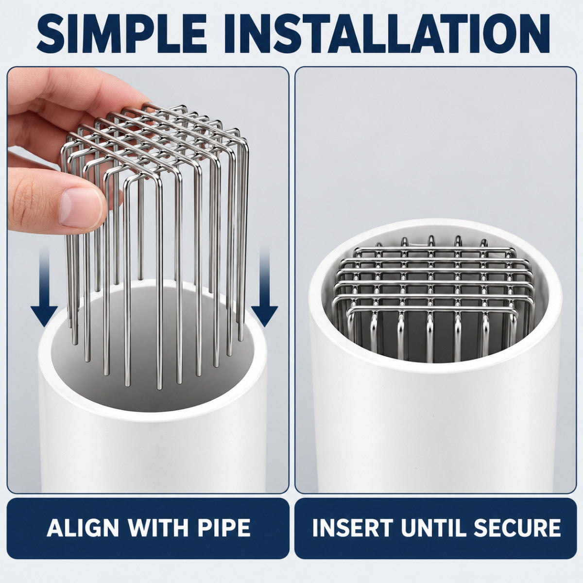 Casa De Amor 4-Inch Pipe Anti-Rat Drain Cover Mesh | Rust-Resistant Stainless Steel Wire Guard for Bathroom and Outdoor Drain Outlets