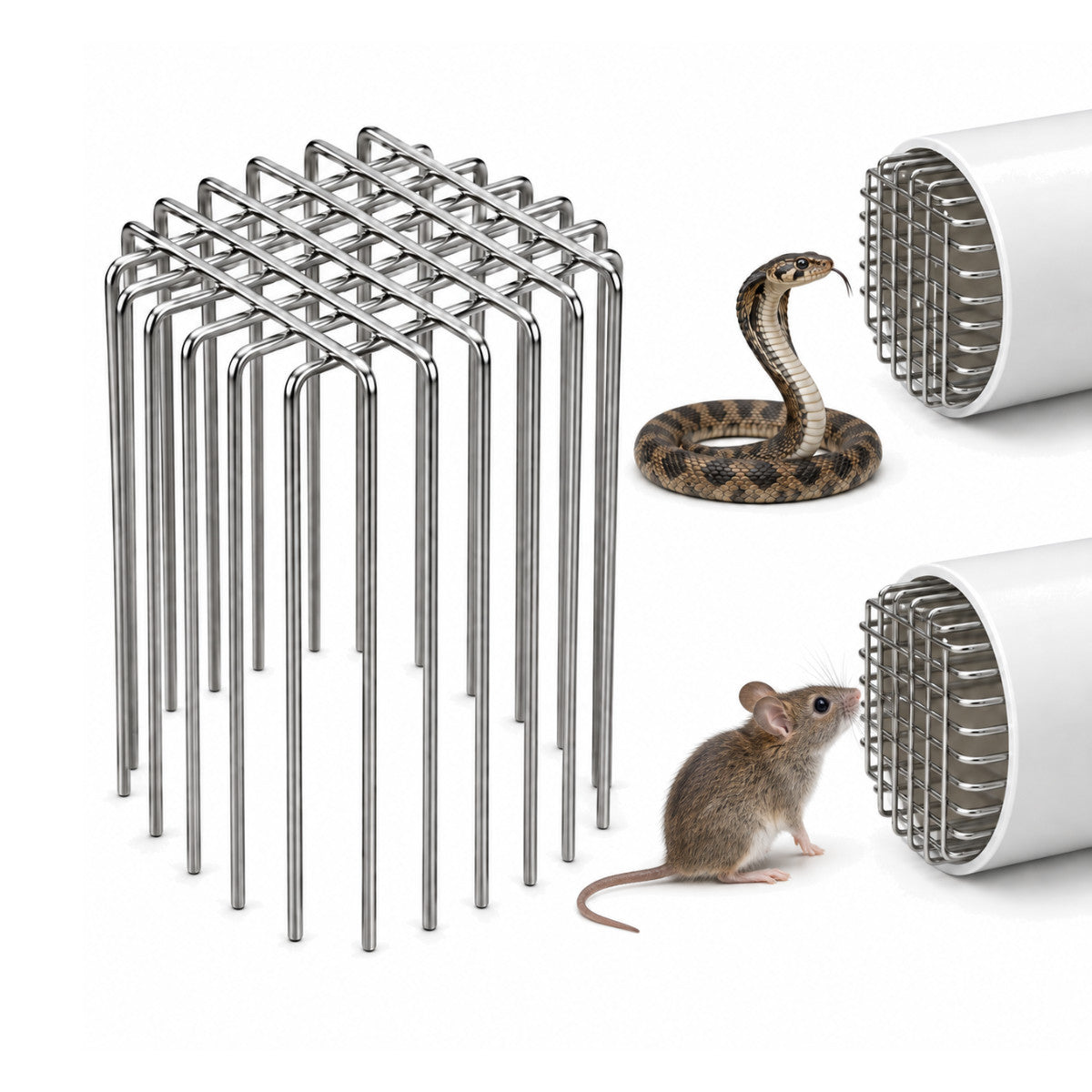 Casa De Amor 4-Inch Pipe Anti-Rat Drain Cover Mesh | Rust-Resistant Stainless Steel Wire Guard for Bathroom and Outdoor Drain Outlets
