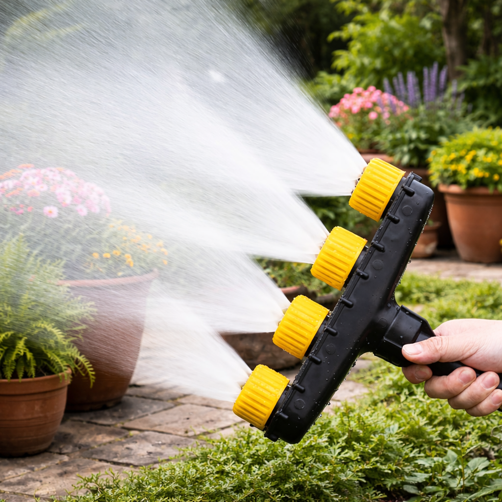 Casa De Amor Garden Water Pipe Sprayer 4 Nozzle Irrigation Sprinkler for Lawn, Plants & Irrigation