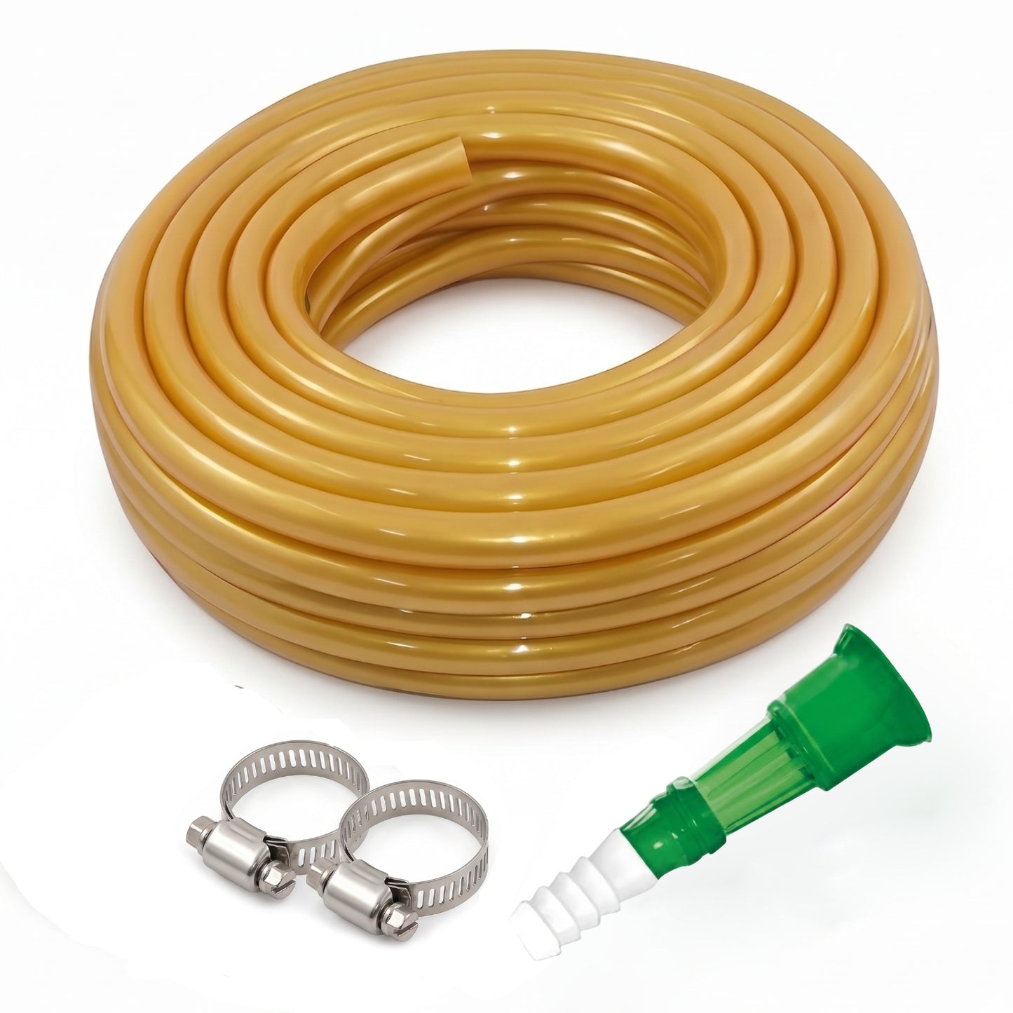 Casa De Amor 0.5 Inch Garden Hose Pipe with Connectors & Clamps for Gardening & Home Use