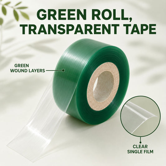 Casa De Amor Grafting Tape for Plants, 1 Inch Transparent Stretchable Grafting Film for Fruit Trees, Budding, Nursery, Branch Wrapping and Plant Repair, Pack of 1