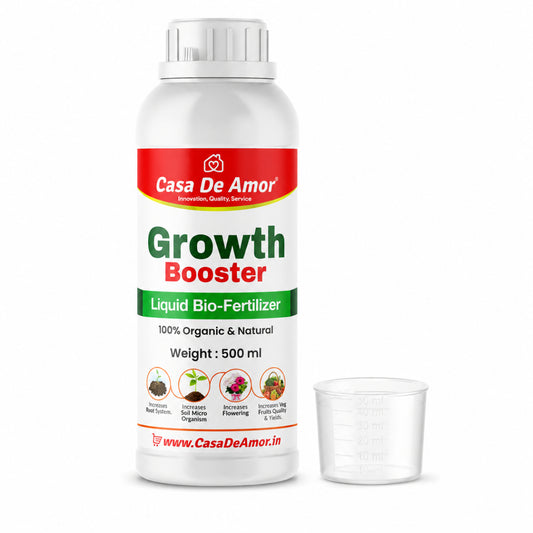 Casa De Amor Growth Booster Liquid Bio-Fertilizer for All Plants, Perfect to Use On Indoor/Outdoor Plants