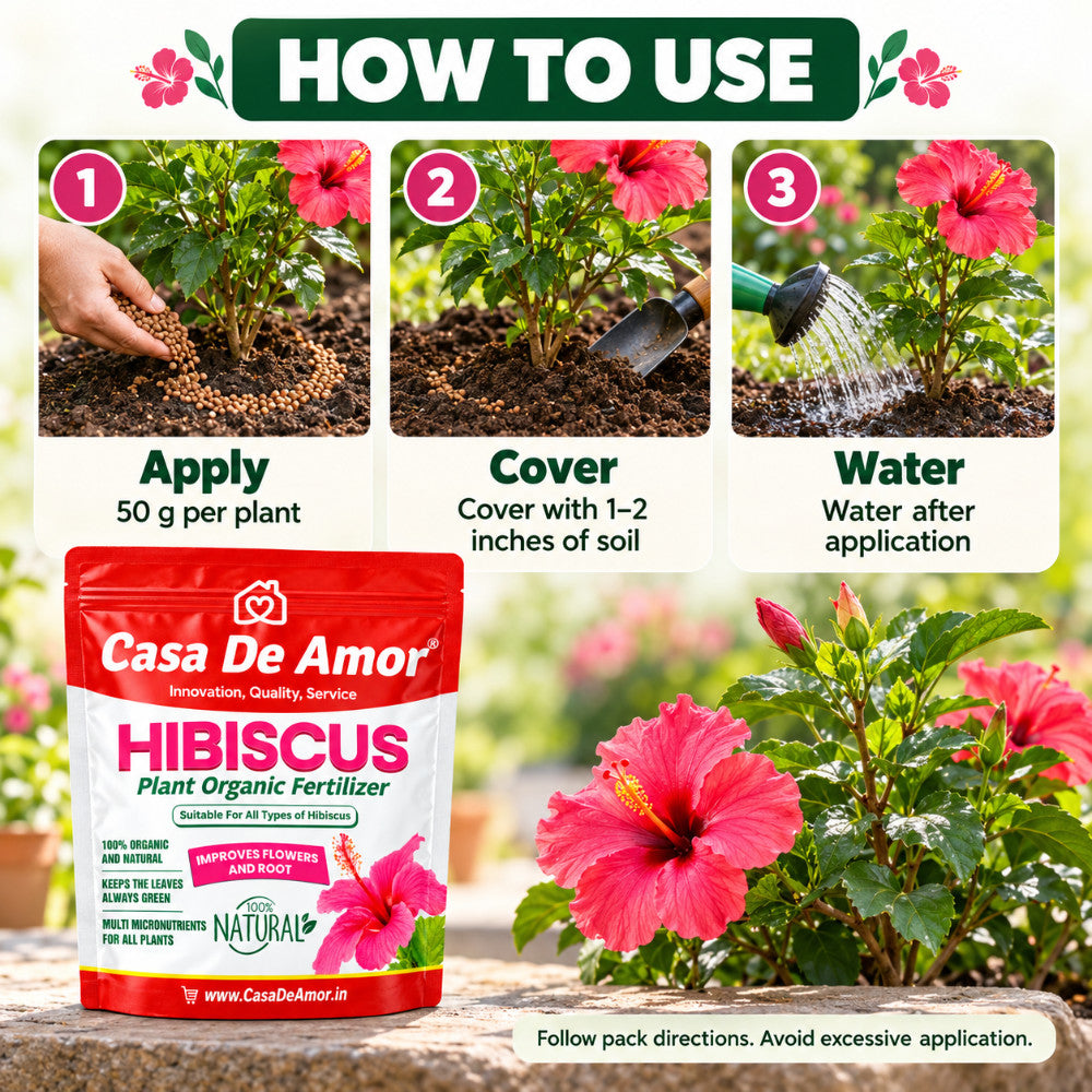 Casa De Amor Rose & Hibiscus Bloom Kit | Rose Care Fertilizer 900 gm + Hibiscus Fertilizer 1800 gm