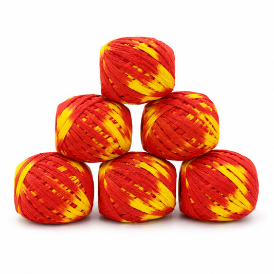 Casa De Amor Cotton Kalava Mauli Dhaga, Red & Yellow