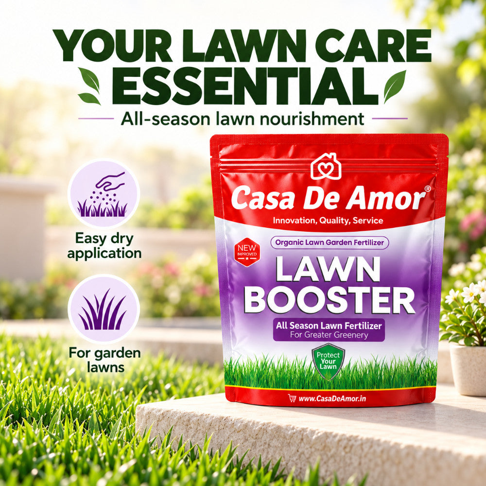 Casa De Amor Lawn Booster, 100% Organic Lawn Bio-Fertilizer, for Lush Green Lawn Grass