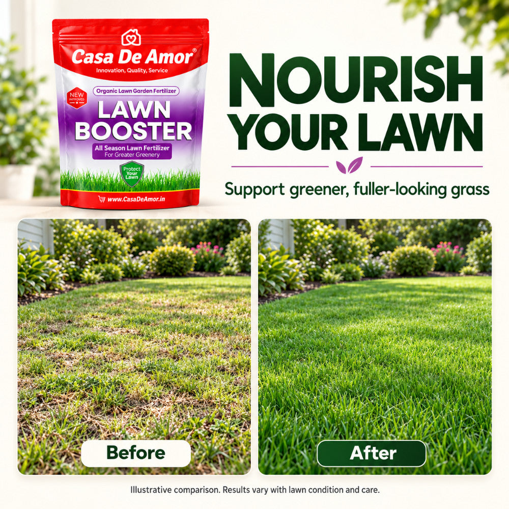 Casa De Amor Lawn Booster, 100% Organic Lawn Bio-Fertilizer, for Lush Green Lawn Grass