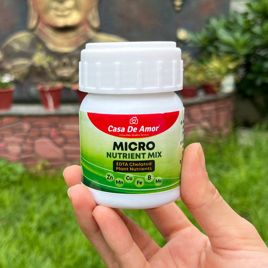 Casa De Amor Micro Nutrient Mix 150gm - Micronutrient Mix Plant Food for Plants- EDTA Chelated Formula - Zinc, Boron, Iron, Manganese and more - 100% Water Soluble