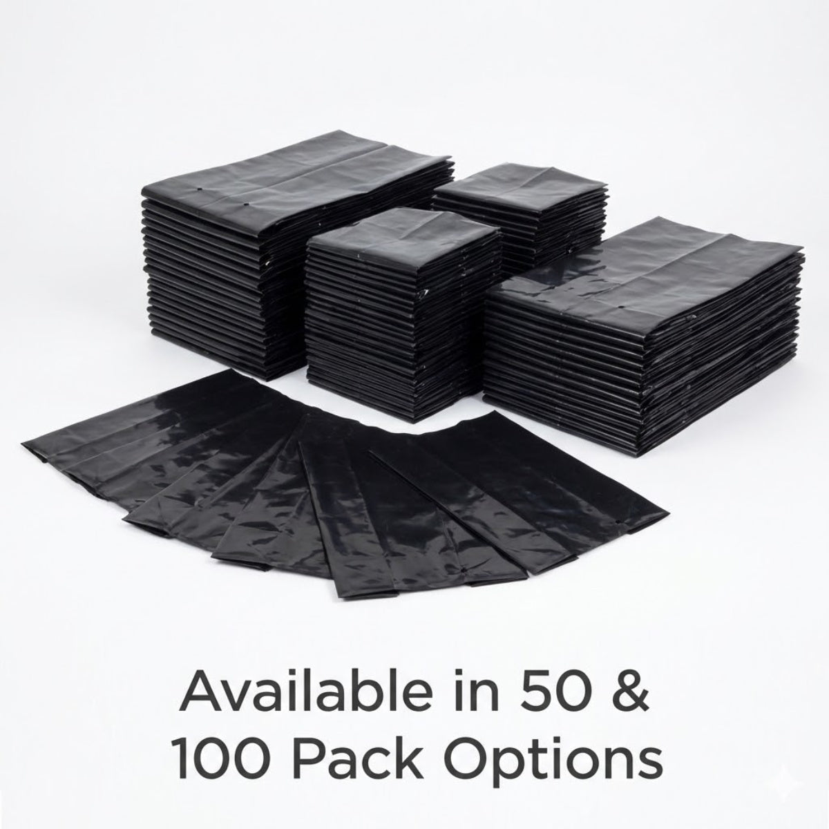 Casa De Amor Recyclable Plastic UV Protected Poly Grow Nursery Plant Bags | Plant Bags for Home Garden (Black)