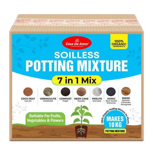 Casa De Amor 7-in-1 Potting Soil Mixture Makes Potting Soil for Plants