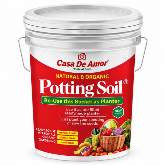 Casa De Amor Organic Potting Soil 7 Kg with Free Planter