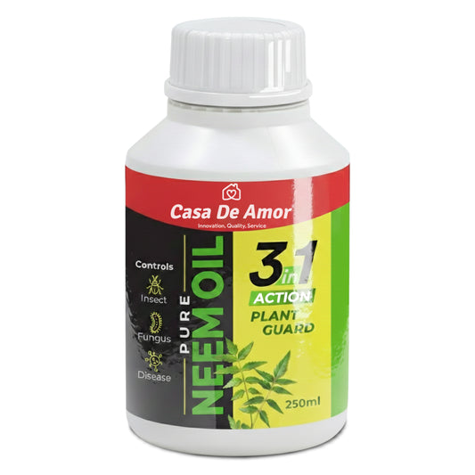 Casa De Amor Water Soluble Neem Oil for Plants 250ml | Natural Pest Control, Controls Aphids, Mites, Whiteflies & Fungal Diseases