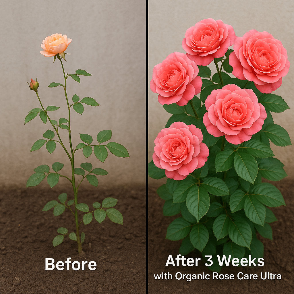Casa De Amor Organic Rose Care Ultra Fertilizer – for Rose Plants | 100% Natural, Boosts Flowering 40%