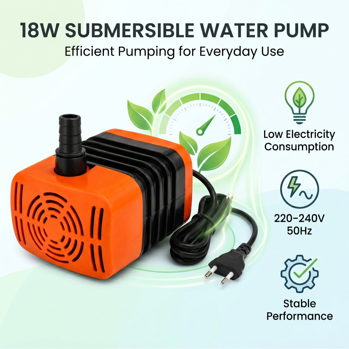 Casa De Amor 18W Submersible Water Pump for Desert Air Cooler, Aquarium, Fountain, Pond & Hydroponics