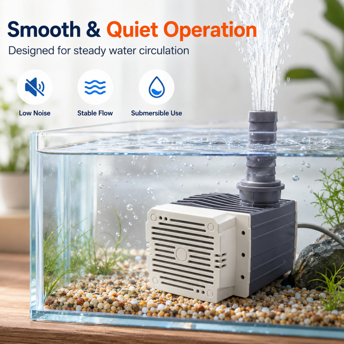 Casa De Amor 40W Submersible Water Pump for Desert Air Cooler, Aquarium, Fountain, Pond & Hydroponics