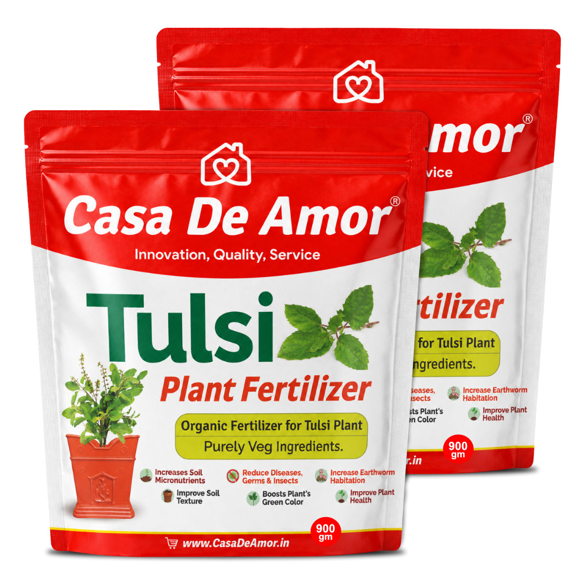 Organic Tulsi Fertilizer for tulsi plant in Balcony, Terrace & Home Gardening