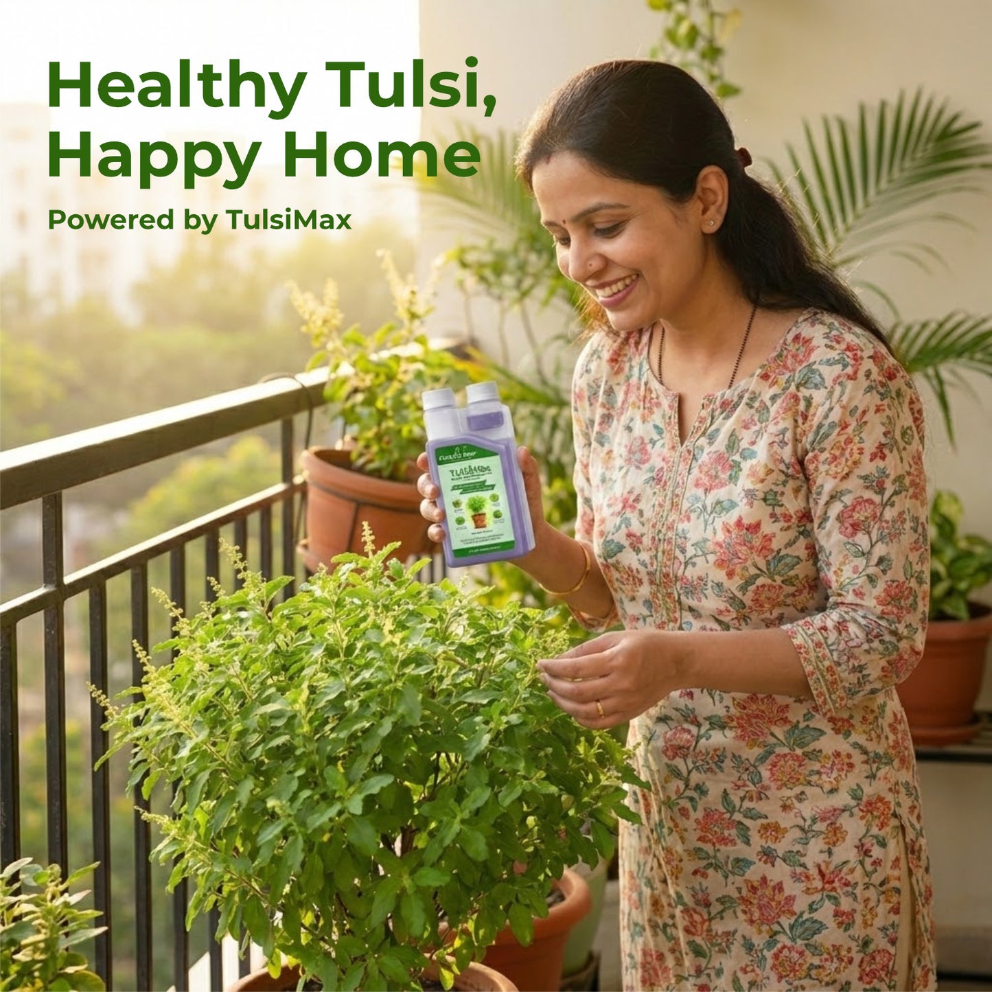 Casa De Amor TulsiMax Liquid Plant Nutrient 250ml | Pure Veg Formula for Tulsi Plants