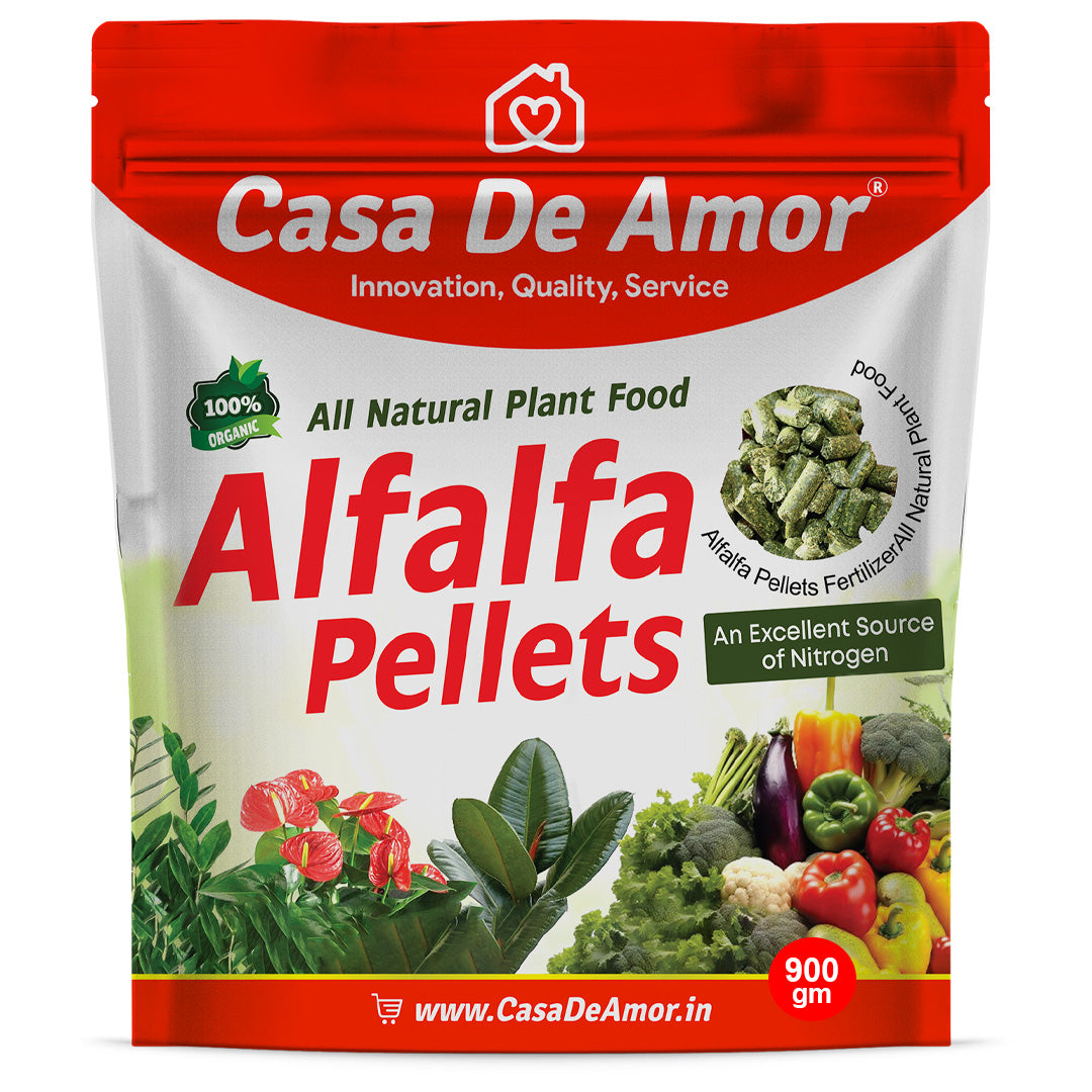 Casa De Amor Alfalfa Pellets ideal for organic gardening, mulch, hydroponics, livestock feed