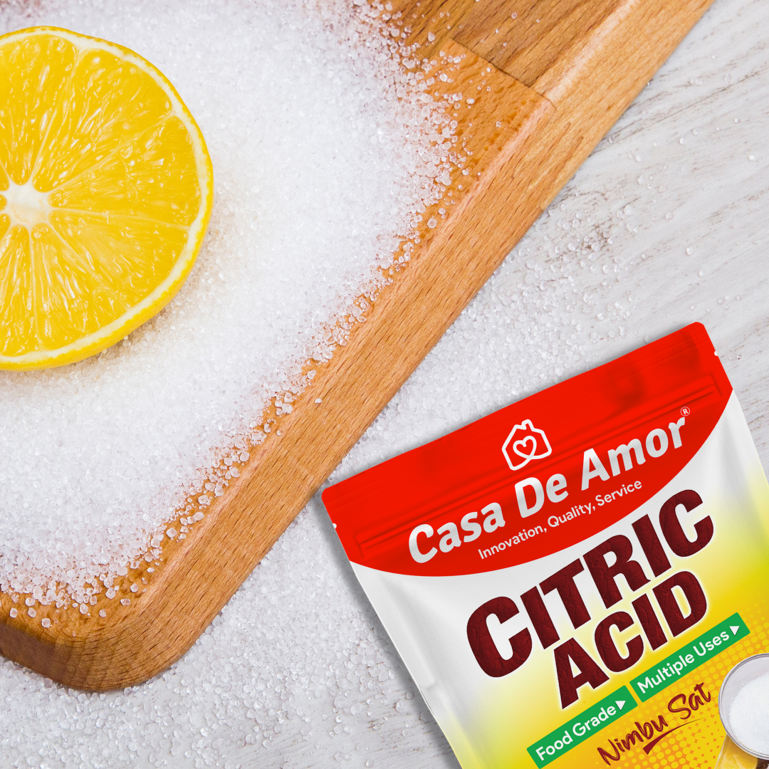 Casa De Amor Pure Citric Acid, Nimbu Sat | Food Grade, Natural Preservative, Cleaning agent