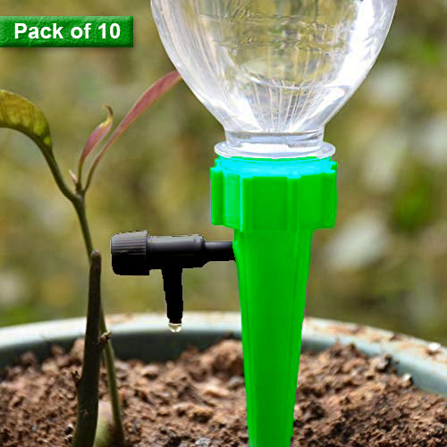 Casa De Amor Drip Irrigation kit for Home Garden Plants, Self-Watering Spikes Plants, Automatic Water Devices for Plant with Slow Release Control Tap Drip Irrigation (Pack of 10)