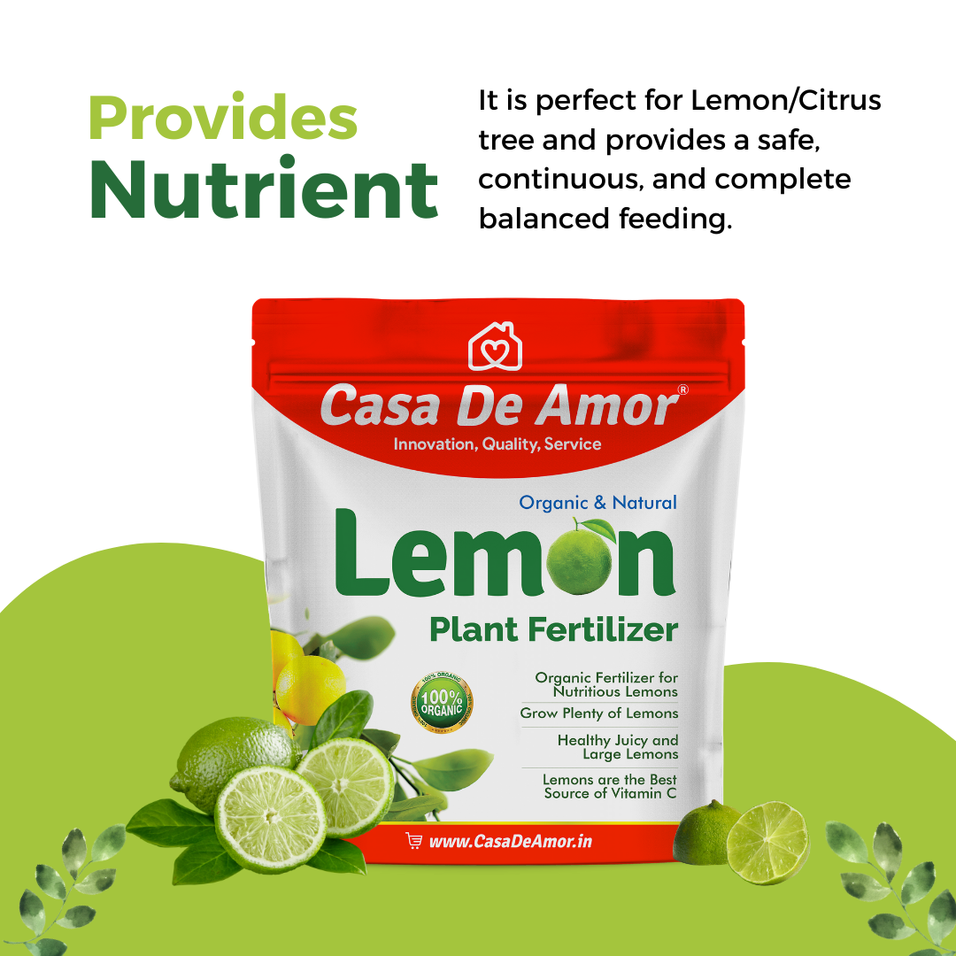 Natural & Eco-Friendly Lemon Plant Fertilizer
