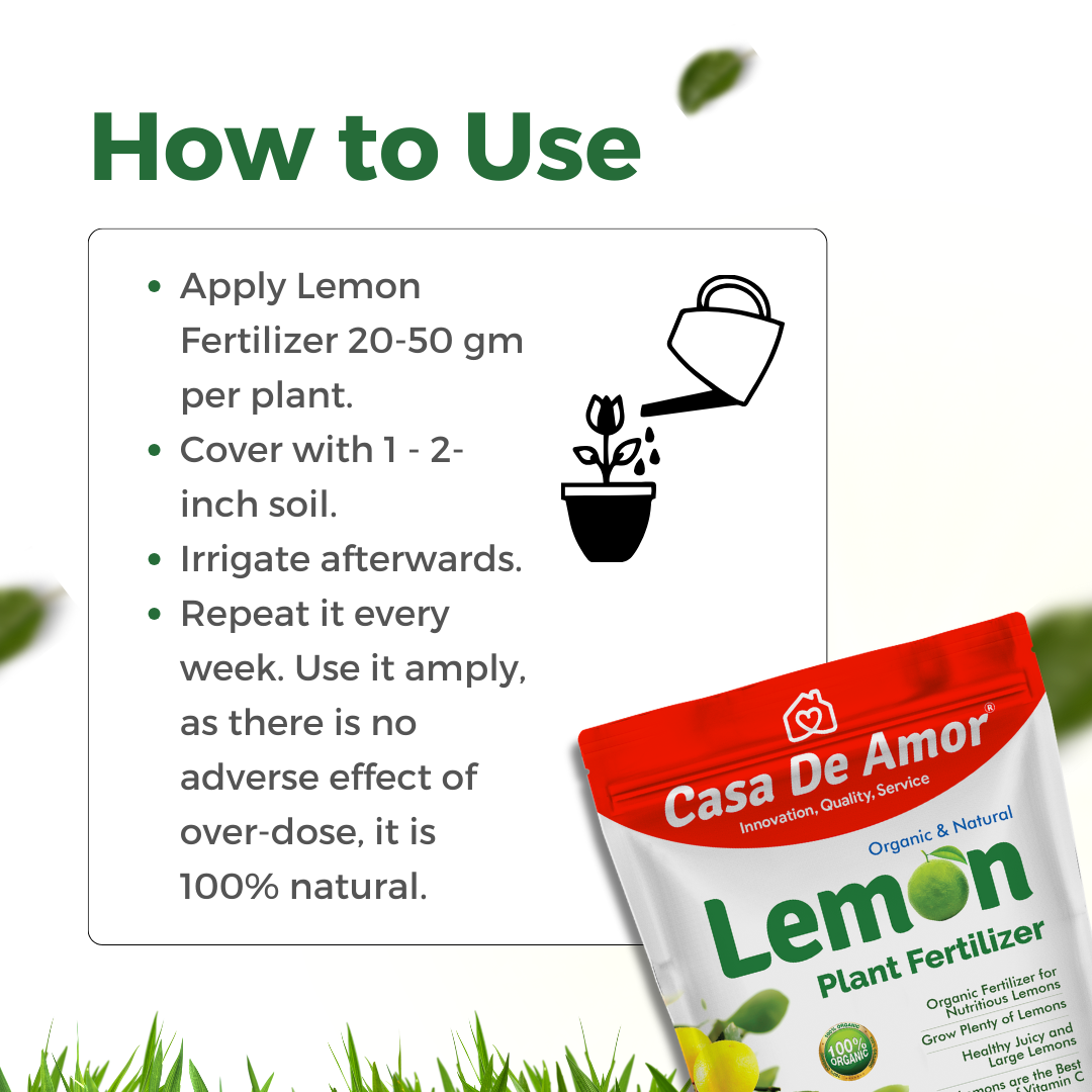 Casa De Amor Natural & Eco-Friendly Lemon Plant Fertilizer