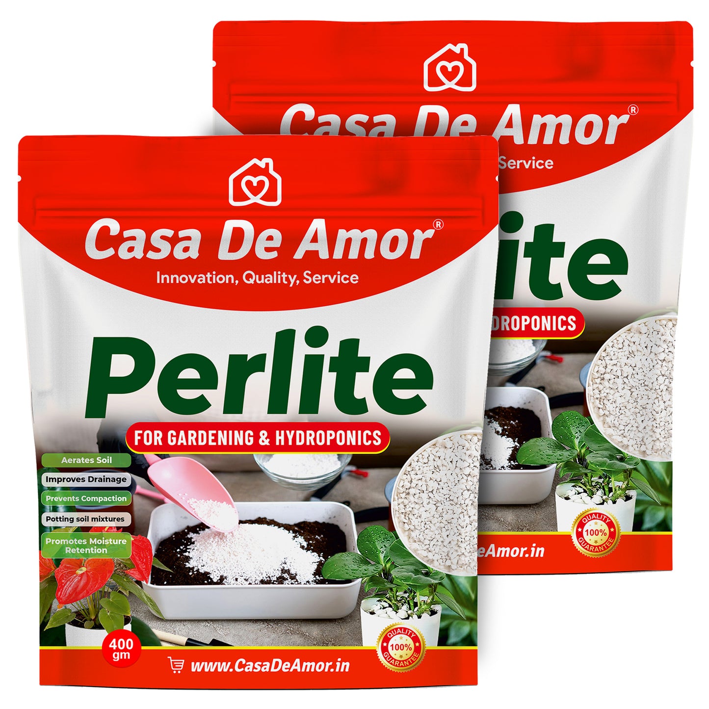Perlite for Hydroponics & Horticulture Terrace Gardening Soil Conditioner (White)