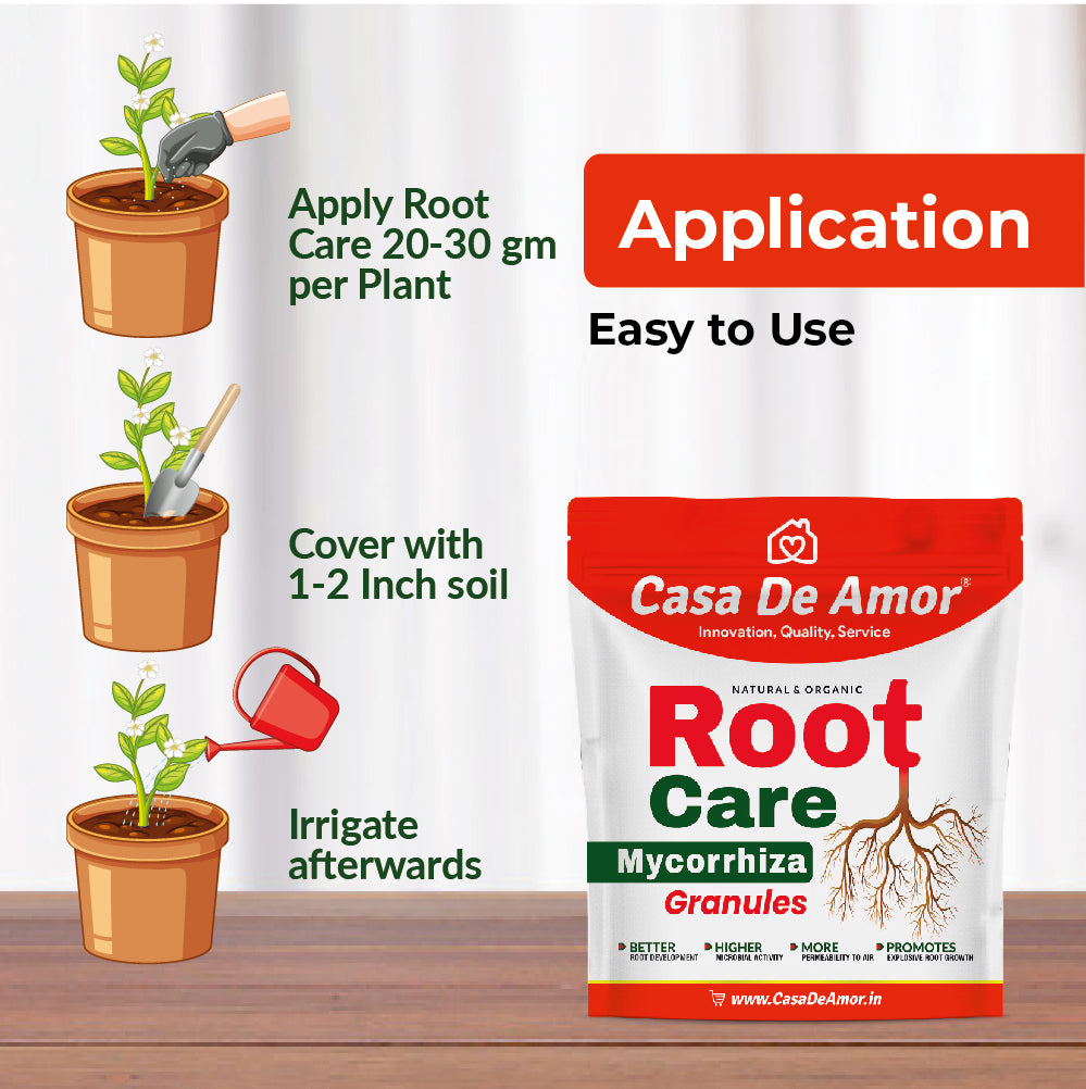 Casa De Amor Root Care VAM Mycorrhiza Organic Plant Fertilizer and Root Growth Booster