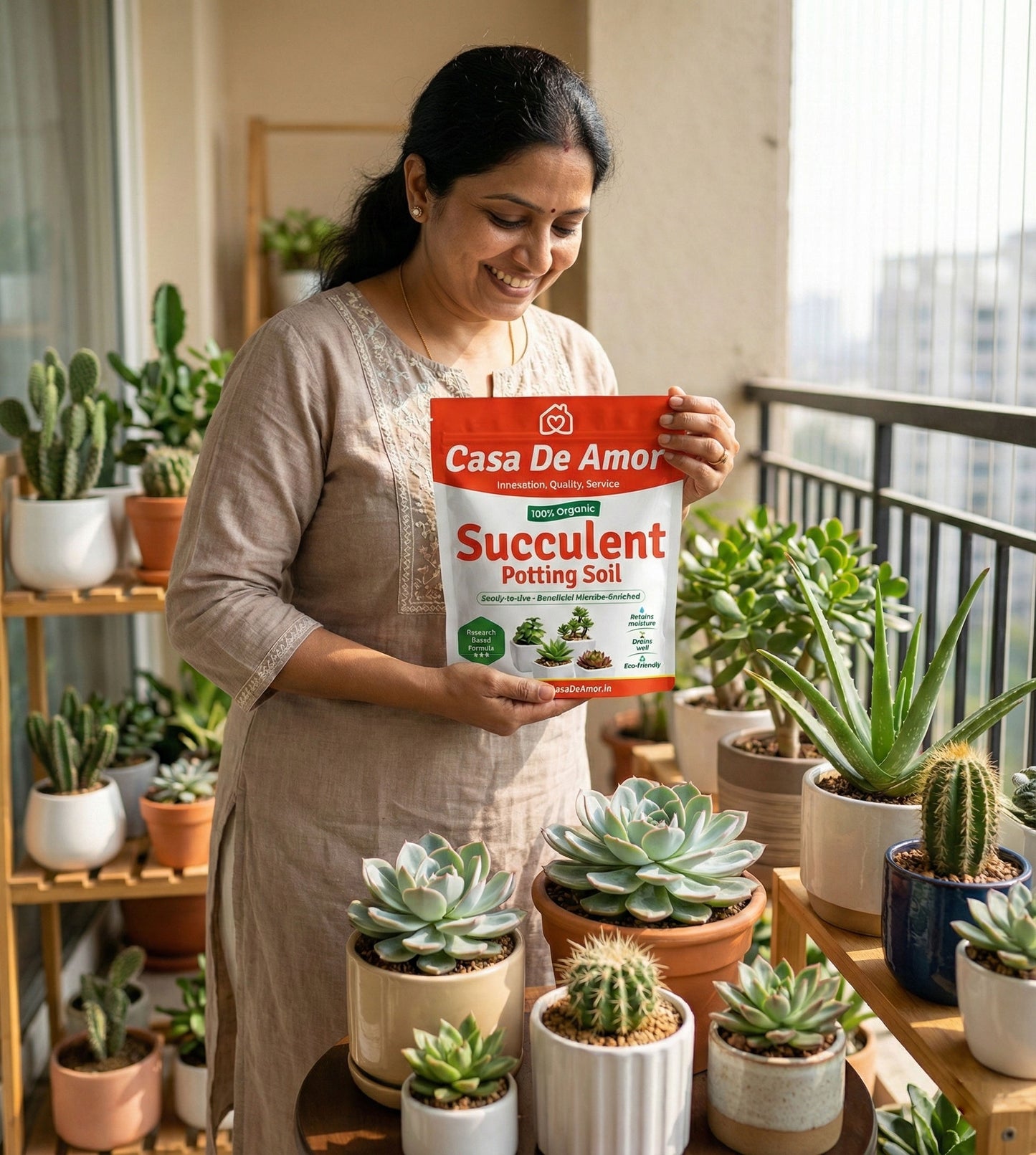 Succulents Potting Soil 100% Organic Special Research Based Formula for All Succulent Plants