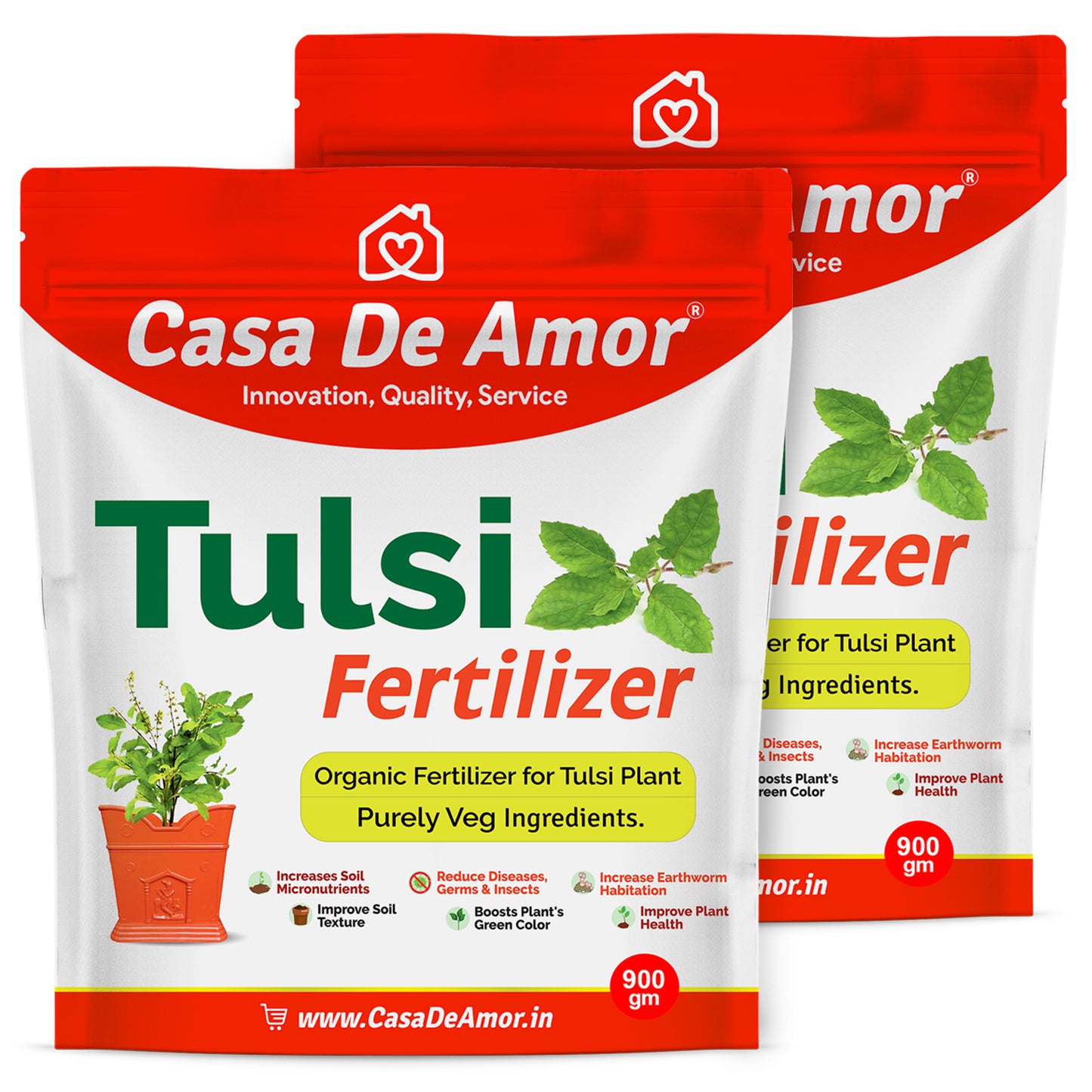 Organic Tulsi Fertilizer for tulsi plant in Balcony, Terrace & Home Gardening