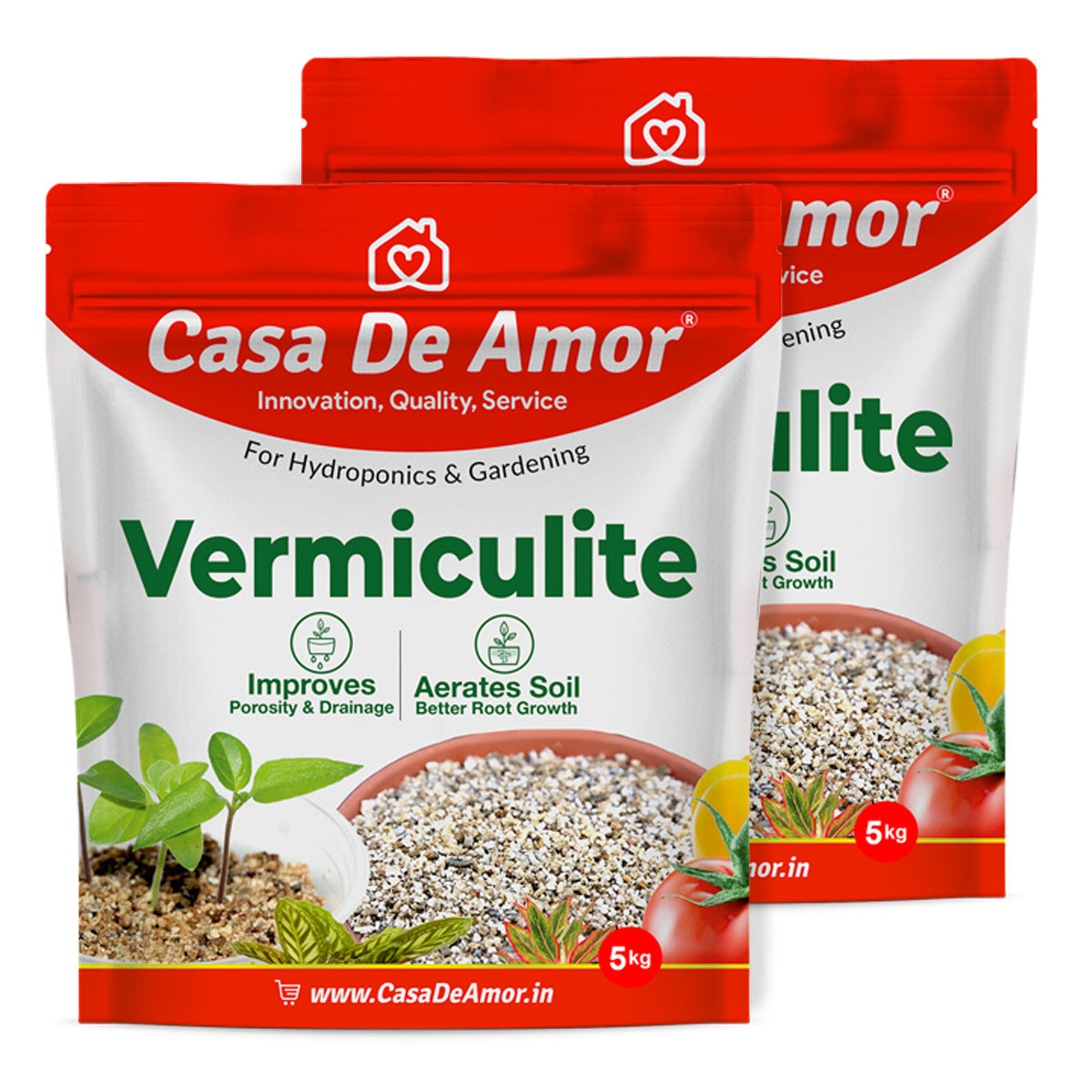 Vermiculite for Gardening & Hydroponics, Safe Natural Soil Conditioner for Better Root Growth