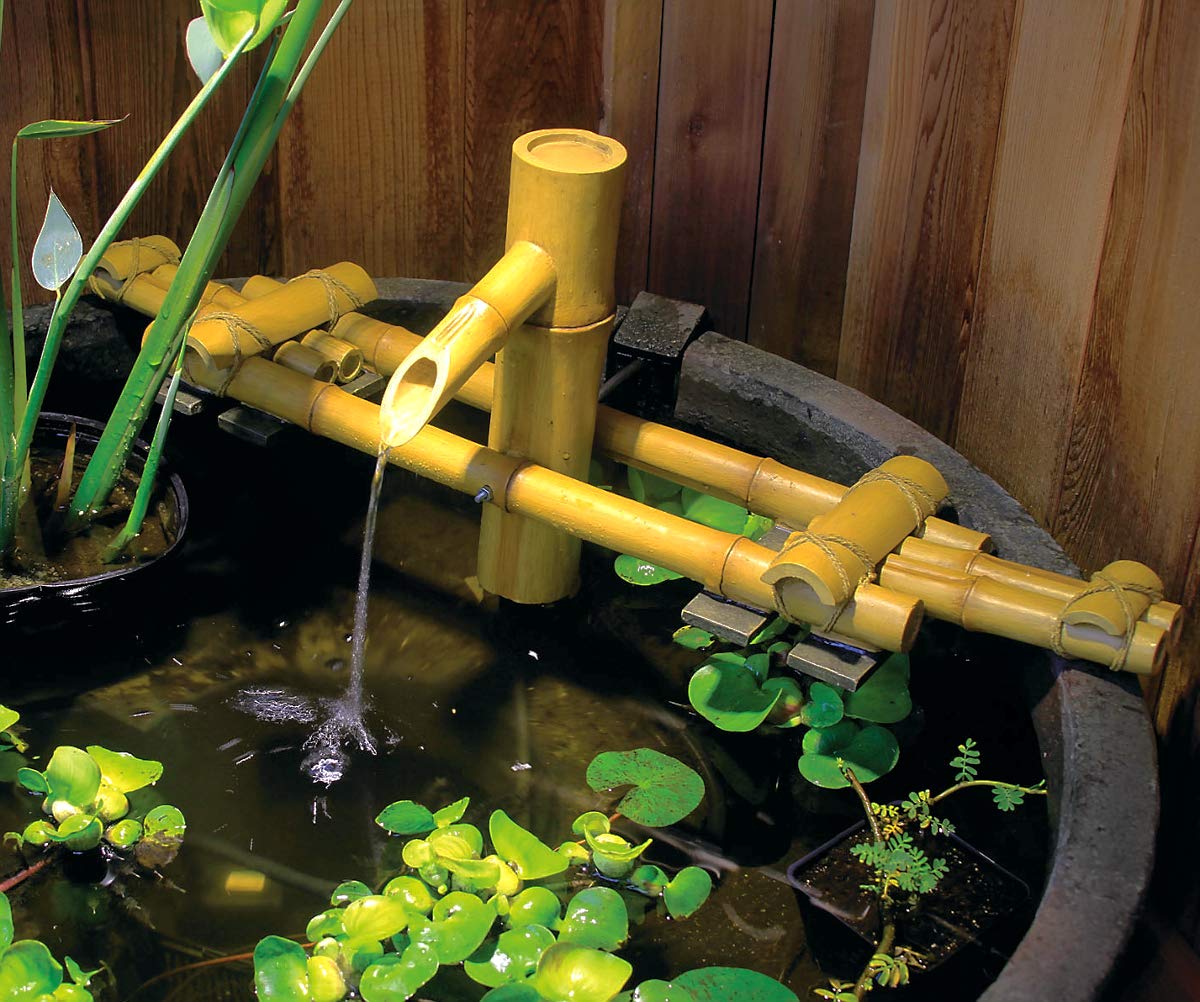 Bamboo Fountain for Ponds and Water Gardens