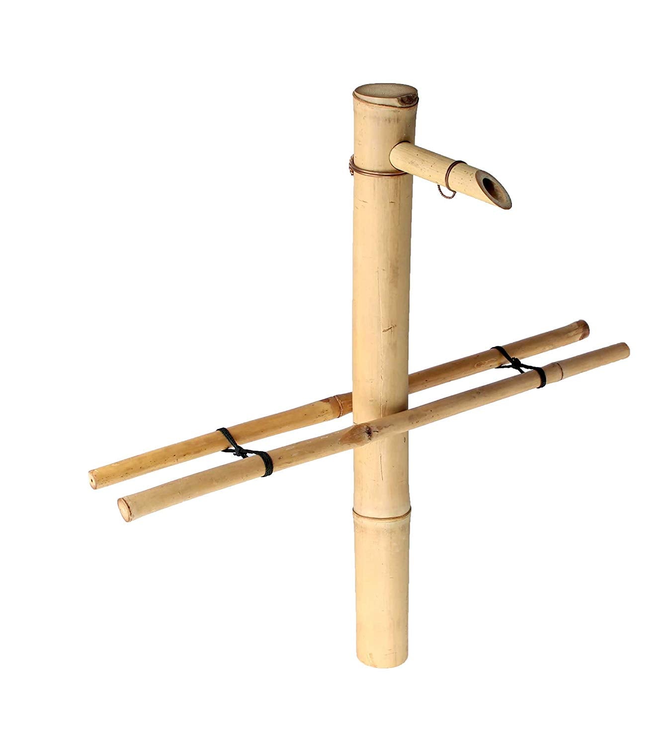 Bamboo Water Fountain, Smooth Split-Resistant Bamboo, 18 Inches