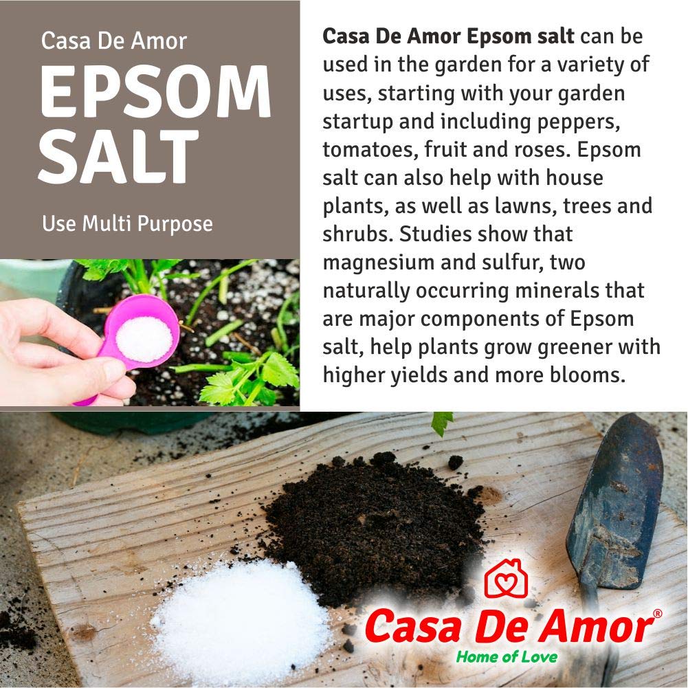 Casa De Amor Borax Powder 100% Pure for Whitening & Cleaning (400 gm) + Epsom Salt White (400 gm)- Combo Pack