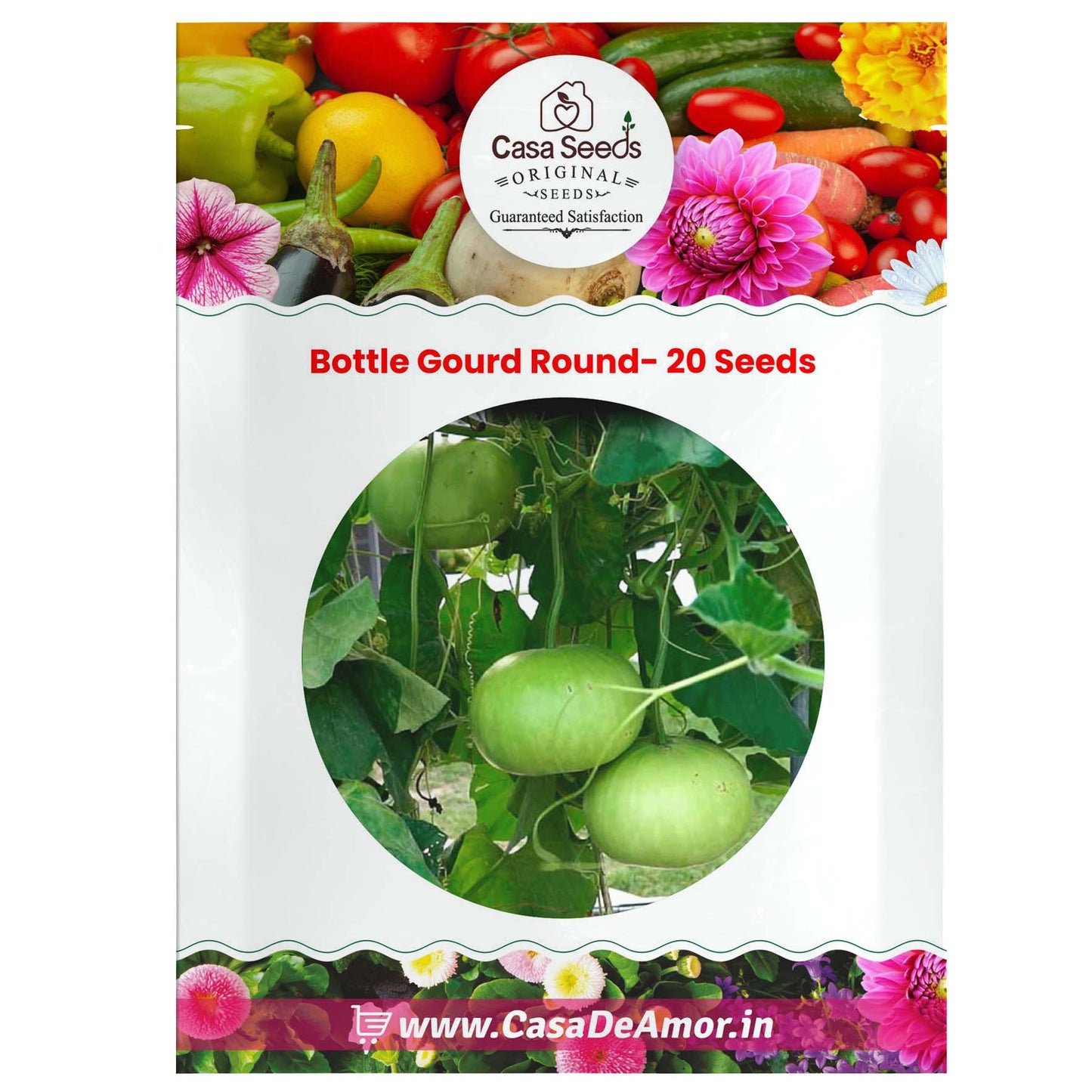 Bottle Gourd Round- 20 Seeds