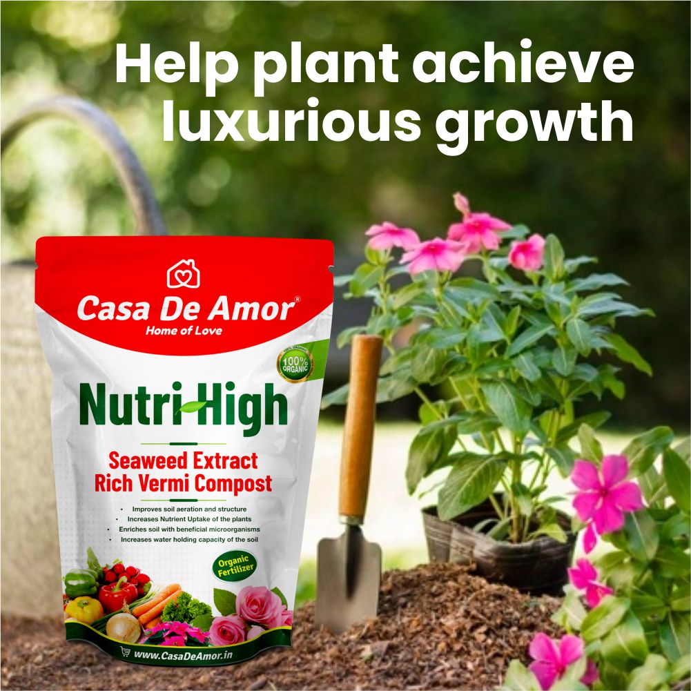 Casa De Amor Nutri-High Seaweed Extract Rich Vermi Compost - 5 Kg