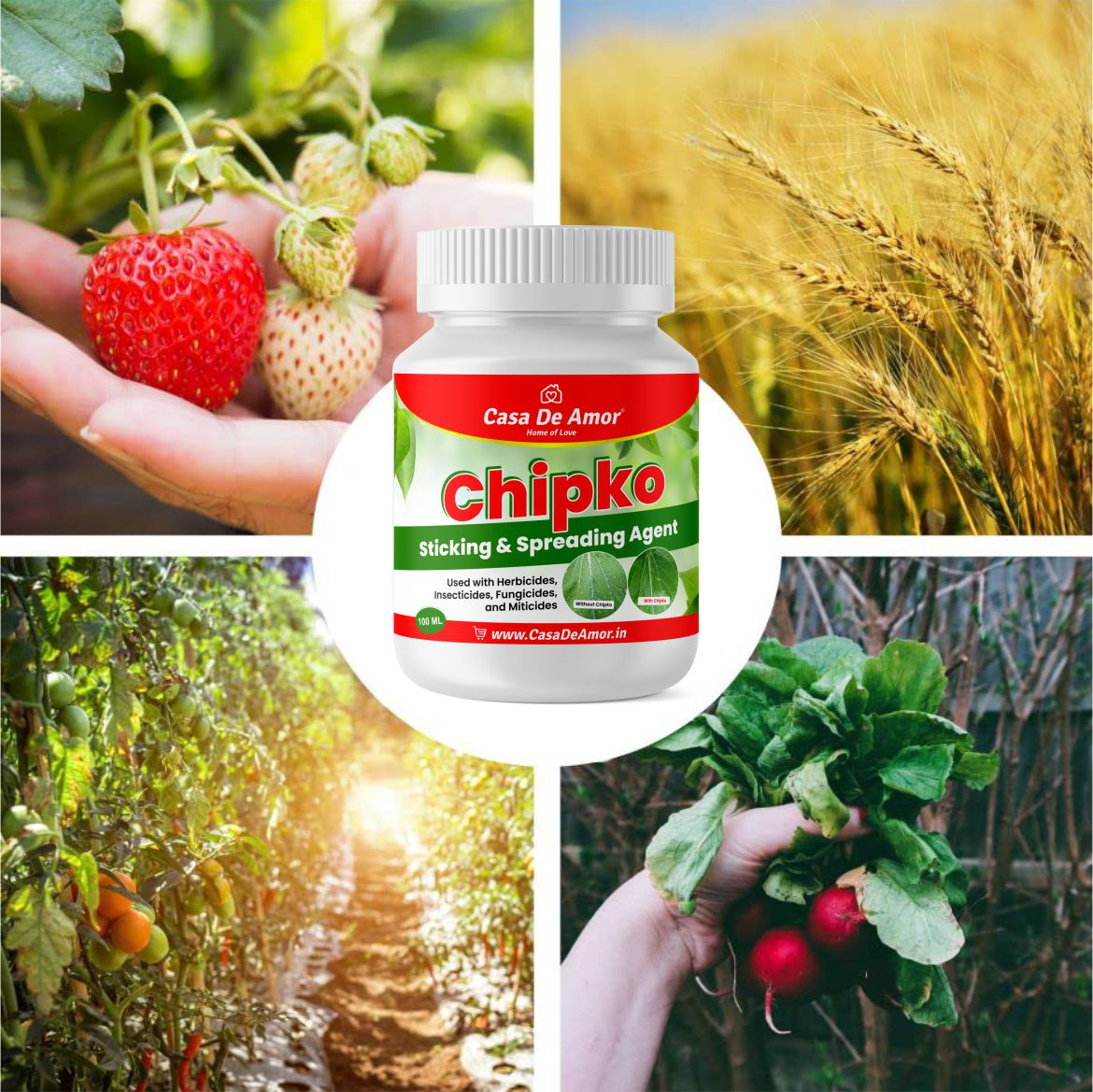 Casa De Amor Chipko Sticking & Spreading Agent (Used with Herbicides, Insecticides, Fungicides & Miticides)