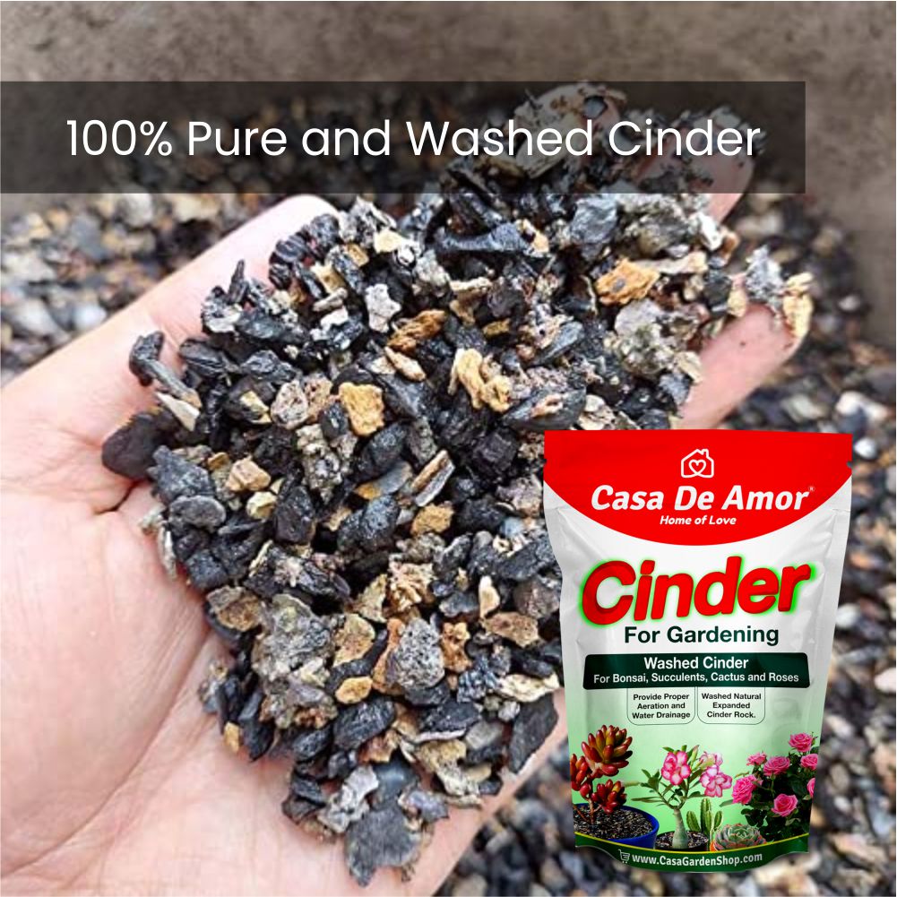100% pure and washed cinder