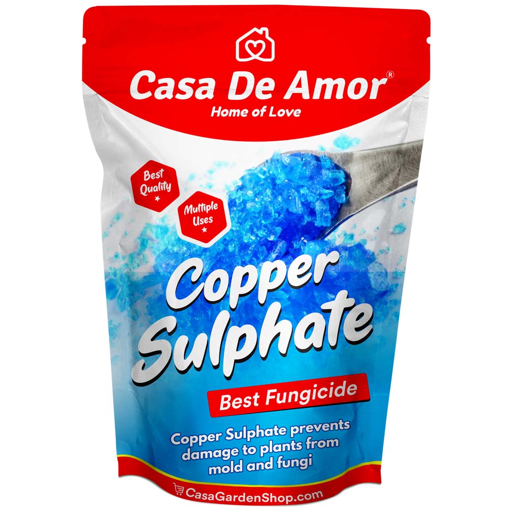 Casa De Amor Copper Sulphate- Plant Fungicide Essential for Gardening and All Plants