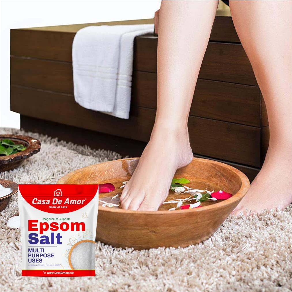 Casa De Amor Essential Epsom Salt for Body to Soak, Soothe, Refresh & Garden