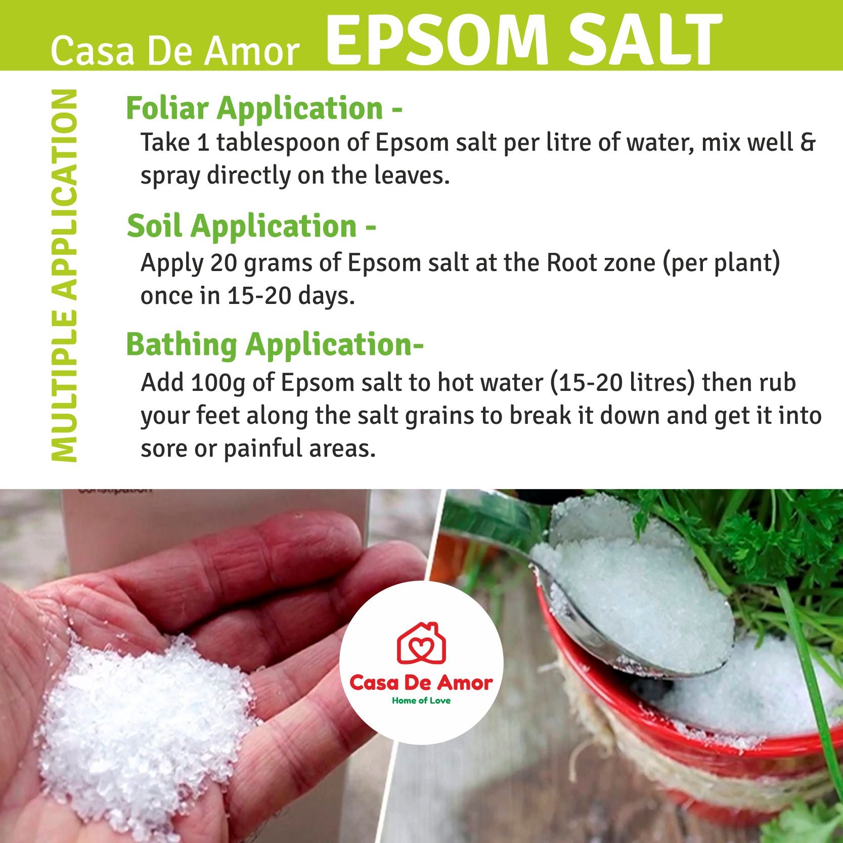 how to use epsom salt 