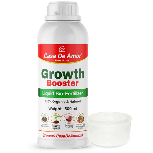 Casa De Amor Growth Booster Liquid Bio-Fertilizer for All Plants, Perfect to Use On Indoor/Outdoor Plants
