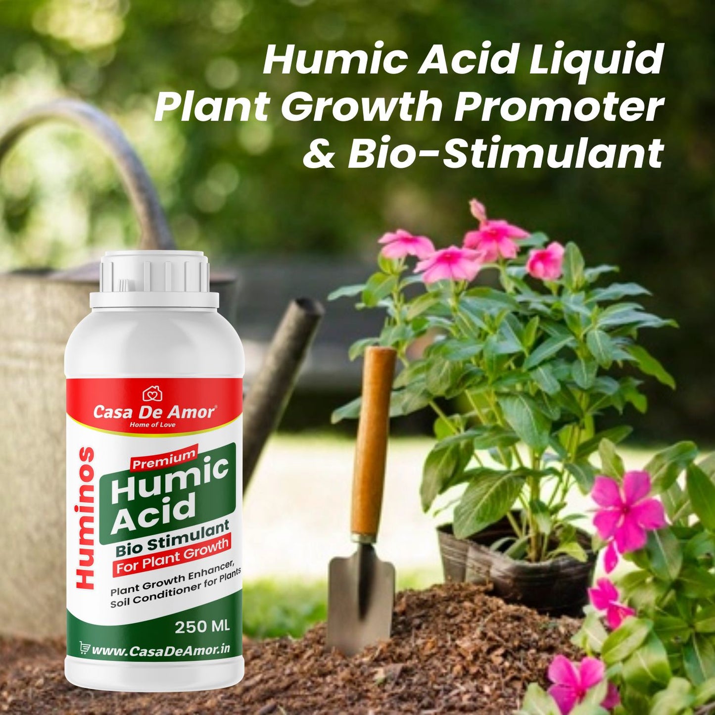 Casa De Amor Liquid Humic Acid Bio-Fertilizer for Plants and Root Growth Promoter