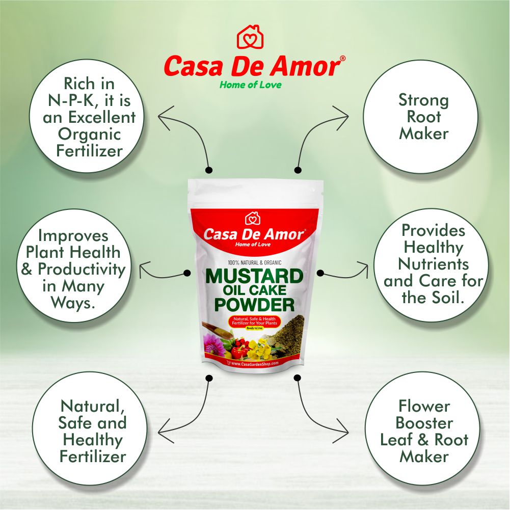 Casa De Amor Neem Khal Powder (900 gm) + Mustard Oil Cake Powder (900 gm) + Karanj Powder (900 gm)- Combo Pack (Total 2700 gm)