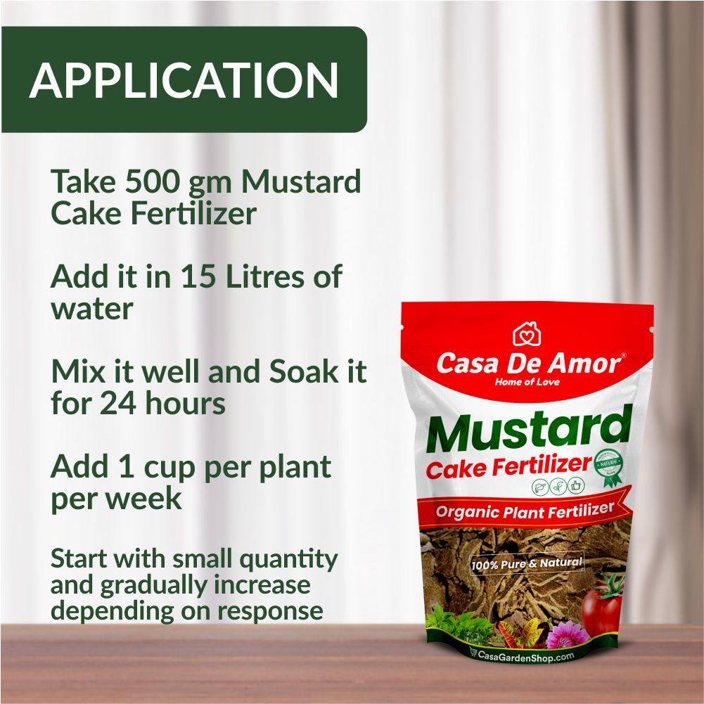 Casa De Amor Mustard Oil Cake Fertilizer for Plant Growth and Healthy Roots