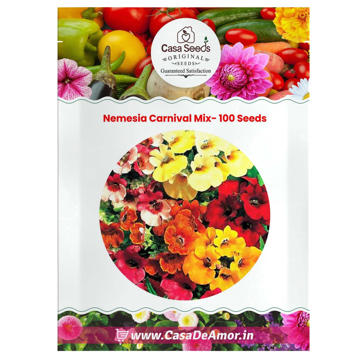 Nemesia Carnival Mix- 100 Seeds