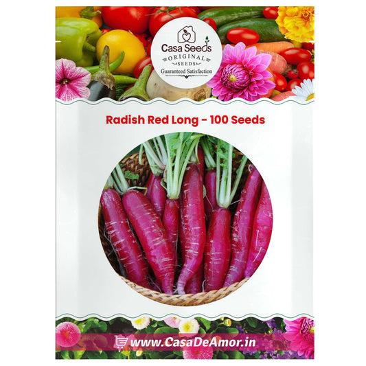 Radish Red Long- 100 Seeds